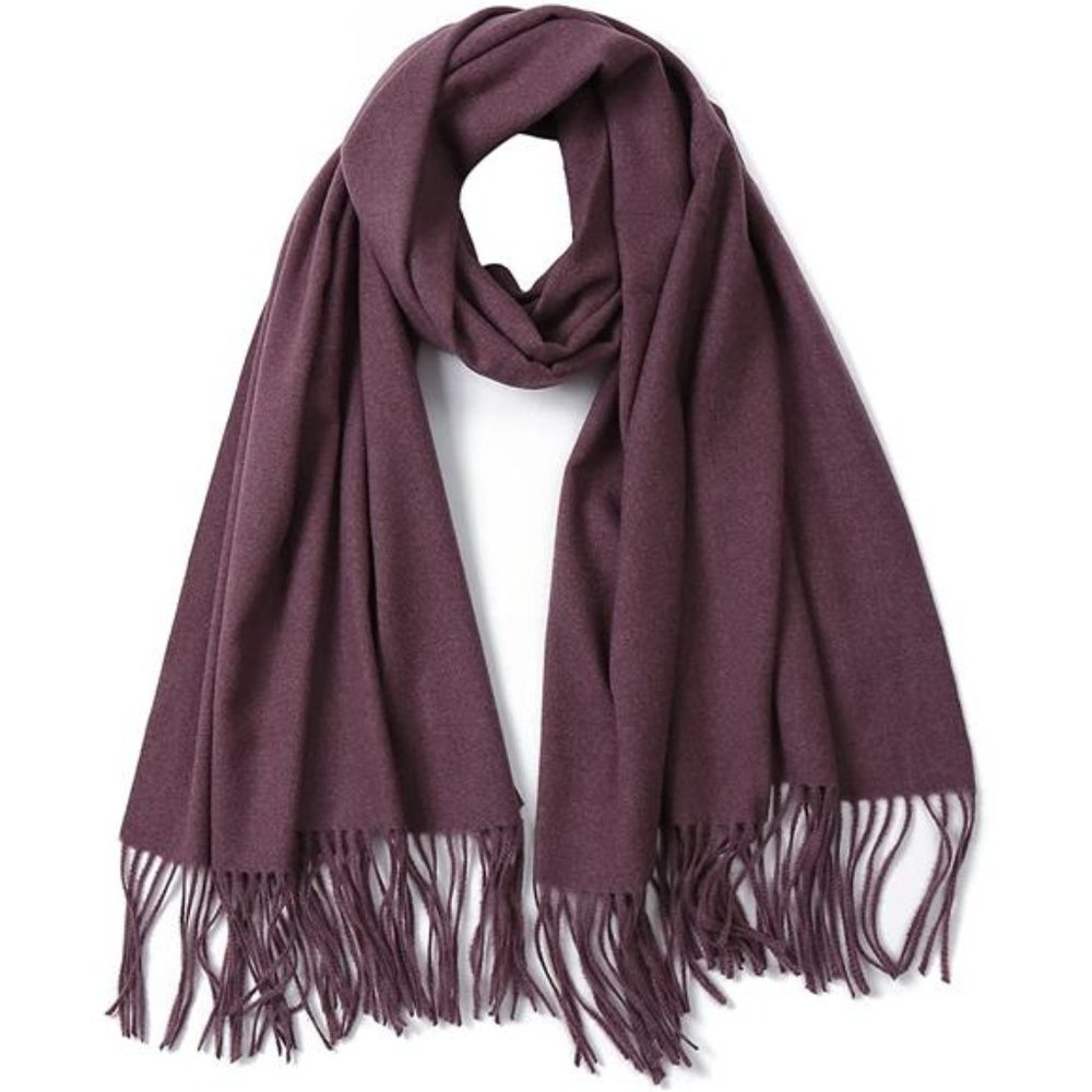 Large Pashmina Shawls  Wraps Purple